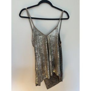 Zara Backless Metallic Tank M